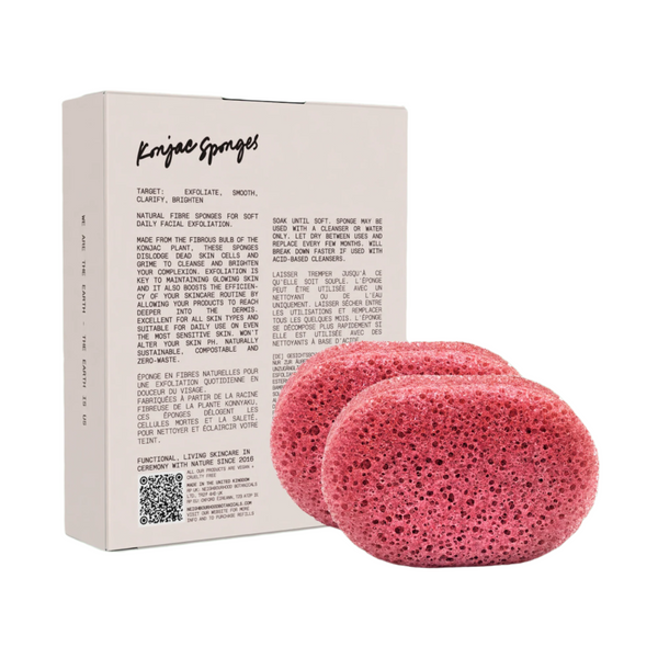 2 x Exfoliating Konjac Sponges