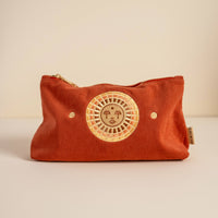 cai & jo - Medium Corduroy Pouch in Rust