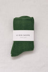 Cloud Socks - Green Olive