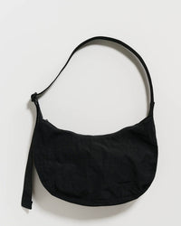 Baggu Black Medium Nylon Crescent Bag