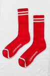 Extended Boyfriend Socks - Red