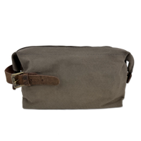 Birling Waxed Canvas & Leather Wash Bag