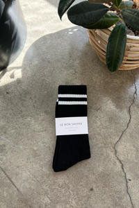 Extended Boyfriend Socks - Navy