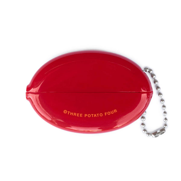 Three Potato Four - Coin Pouch - Pizza Money (Red/Orange)