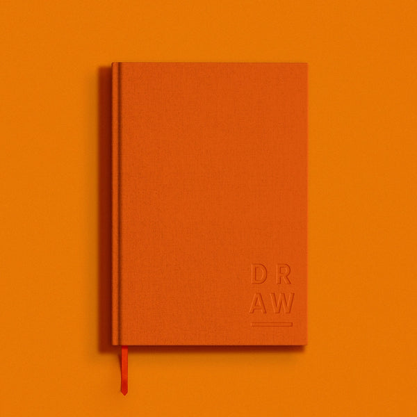 A5 Plain Sketchbook - Orange