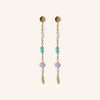 Sea Colour Earrings - Gold