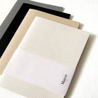 A5 Slimline Embossed Notepad - Black