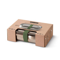 Large Stainless Steel Lunch Box - Olive