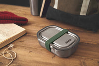 Large Stainless Steel Lunch Box - Olive