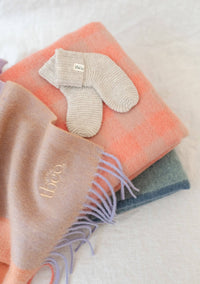 Merino Wool Baby Socks in Oatmeal Melange