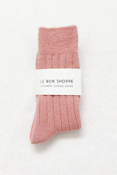 Classic Cashmere Socks - Rose Petal