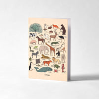 Roomytown - Greetings Card - Les Animaux