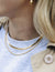 Double Layer Feature Necklace - Gold