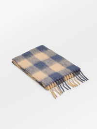 Check Mincho Scarf - Blue