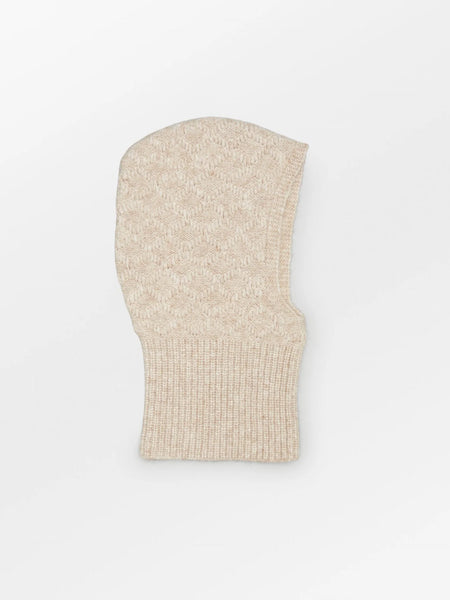 Cable Balaclava - Birch White