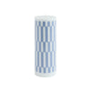 Large Column Candle - Dusty Blue/Light Blue