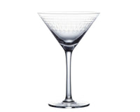 Martini Glasses with Ovals Design - Set of 2