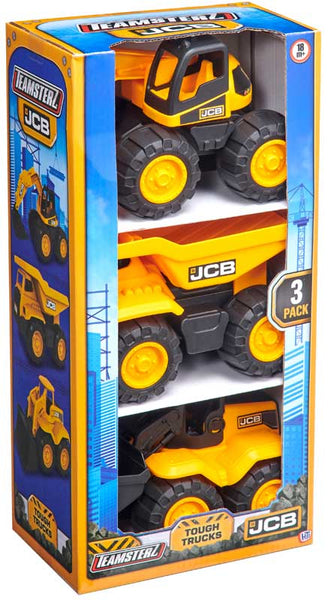 Teamsterz - JCB 7 Inch Tough Trucks - 3 Pack