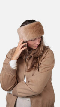 Fur Headband - Light Brown