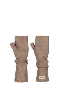 Darty Fingerless Gloves - Light Brown