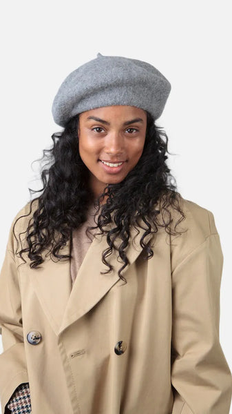 Sambre Beret - Heather Grey