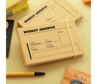 Iconic Undated Weekly Archive Planner - Sunglow