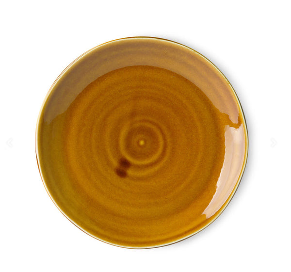 Kyoto Ceramics: japanese dinner Plate brown