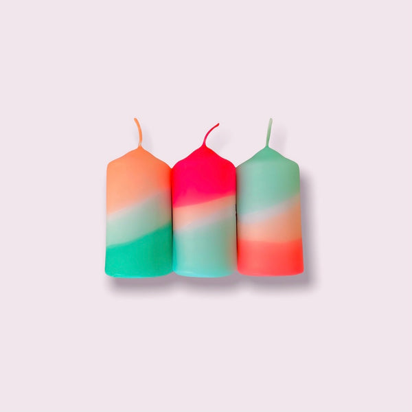 Pink Stories - Dip Dye Neon - Set of Three - Watermelon Sea