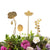 Plant Pot Decorations - Brass Blooms Garden