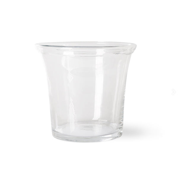 solid glass flower pot ø26cm