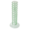 The Emeralds: glass candle holder L mint green