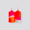 Pink Stories - Dip Dye Neon Candles - Set of Two - Fairy Tale