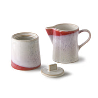 70s Ceramics: milk jug & sugar pot frost