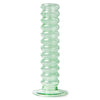 The Emeralds: glass candle holder L mint green