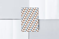 Limited Edition - A6 Pocket Layflat Weekly Planner - Enid print Brown/Blue