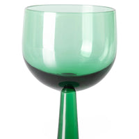 The Emeralds: Wine glass tall fern Green (set of 4)