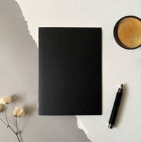 A5 Slimline Embossed Notepad - Black