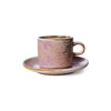 Chef Ceramics  Cup and Saucer  Rustic Pink