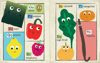 Jo & Nic’s Crinkly Cloth Books - Nursery Times Crinkly Newspaper - Fruit & Veg