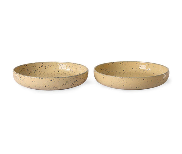 Gradient Ceramics  Deep Plate Peach  SET OF 2