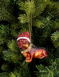 Vondels - Christmas Ornament Glass Little Dachshund