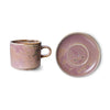 Chef Ceramics  Cup and Saucer  Rustic Pink