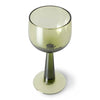 The Emeralds: Wine Glass Tall Olive Green (set of 4)