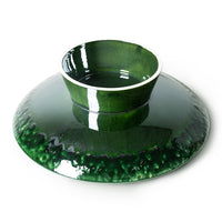 Bowl On Base L dripping green