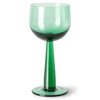 The Emeralds: Wine glass tall fern Green (set of 4)