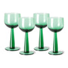 The Emeralds: Wine glass tall fern Green (set of 4)