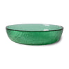 The Emeralds: Glass Salad Bowl Green