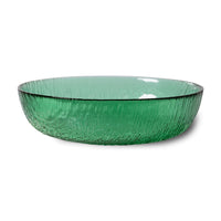 The Emeralds: Glass Salad Bowl Green