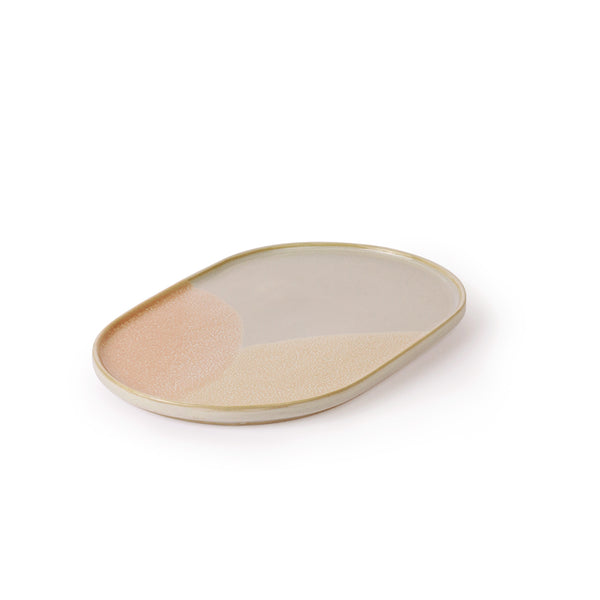 Gallery Ceramics  Oval Side Plate  Pink/nude