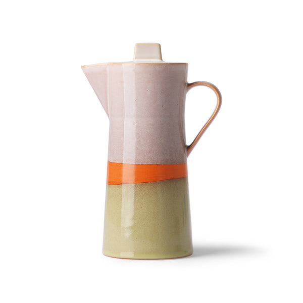 Ceramic 70s coffee pot